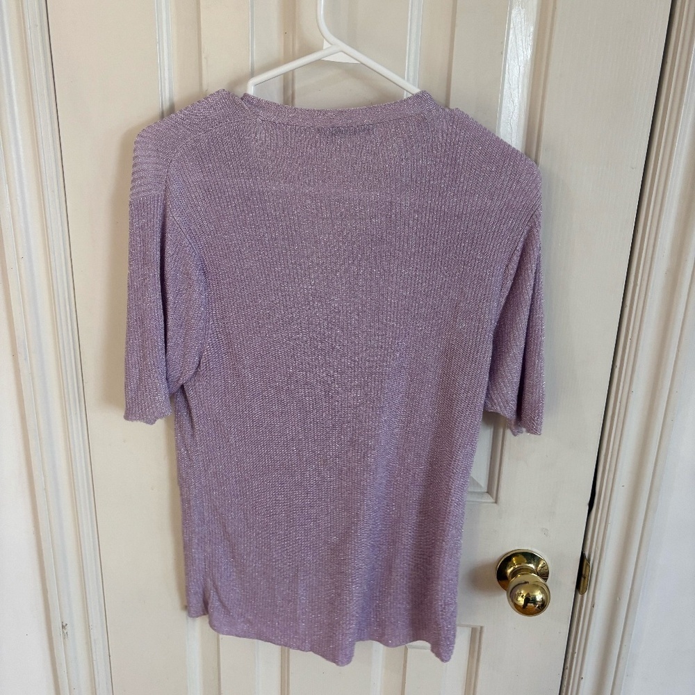 Vintage glitter purple ribbed cardigan 90s * accepting offers